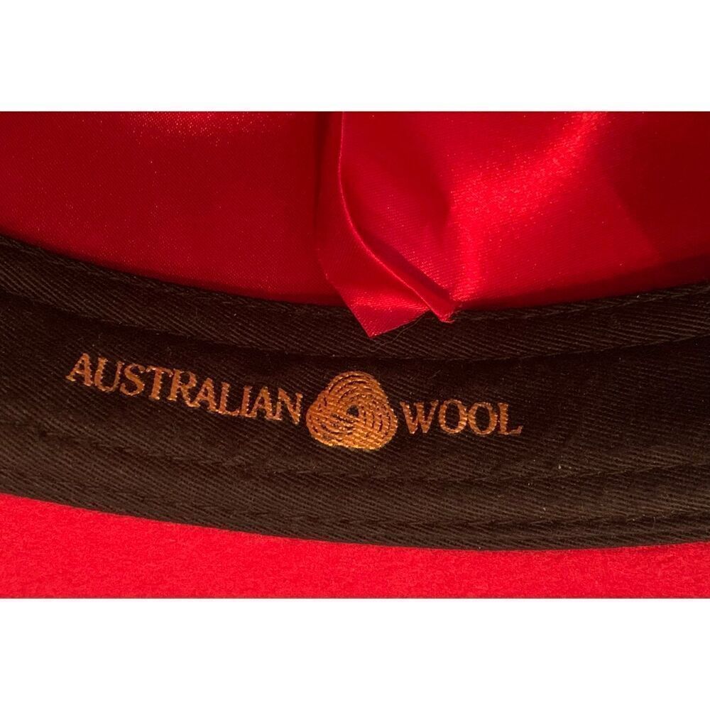 Bruno Capelo Australian Wool blue feather MONARCH fedora HAT sz M - Picture 6 of 10